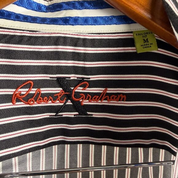 3 Robert Graham Men’s Shirt Bundle, Size Medium – Three Piece Lot, 100% Cotton - Picture 15 of 15
